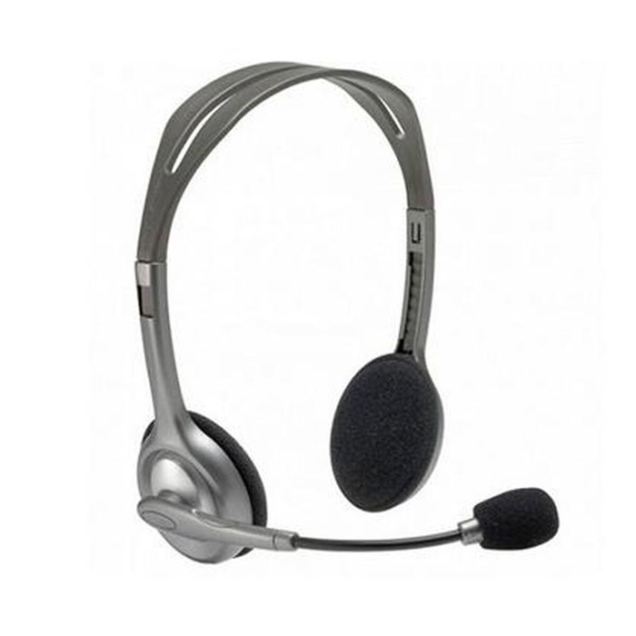 Logitech H110 Stereo Headset Gris/Gris Oscuro con Micrófono Giratorio Logitech H110 Stereo Headset Gris/Gris Oscuro con Micrófono Giratorio