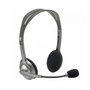 Logitech H110 Stereo Headset Gris/Gris Oscuro con Micrófono Giratorio