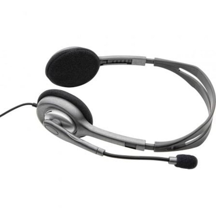 Logitech H110 Stereo Headset Gris/Gris Oscuro con Micrófono Giratorio Logitech H110 Stereo Headset Gris/Gris Oscuro con Micrófono Giratorio
