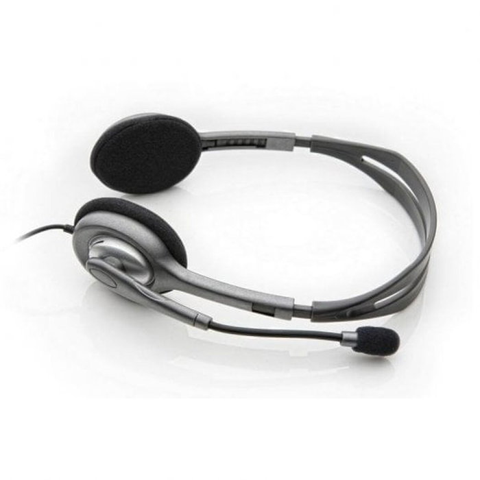 Logitech H110 Stereo Headset Gris/Gris Oscuro con Micrófono Giratorio Logitech H110 Stereo Headset Gris/Gris Oscuro con Micrófono Giratorio