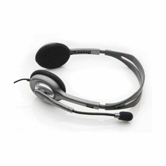 Logitech H110 Stereo Headset Gris/Gris Oscuro con Micrófono Giratorio Logitech H110 Stereo Headset Gris/Gris Oscuro con Micrófono Giratorio