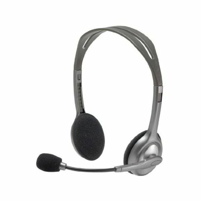 Logitech H110 Stereo Headset Gris/Gris Oscuro con Micrófono Giratorio Logitech H110 Stereo Headset Gris/Gris Oscuro con Micrófono Giratorio