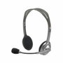 Logitech H110 Stereo Headset Gris/Gris Oscuro con Micrófono Giratorio