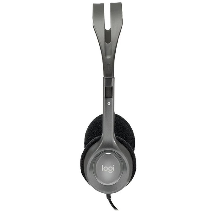 Logitech H110 Stereo Headset Gris/Gris Oscuro con Micrófono Giratorio Logitech H110 Stereo Headset Gris/Gris Oscuro con Micrófono Giratorio