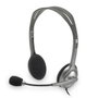 Logitech H110 Stereo Headset Gris/Gris Oscuro con Micrófono Giratorio
