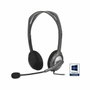 Logitech H110 Stereo Headset Gris/Gris Oscuro con Micrófono Giratorio