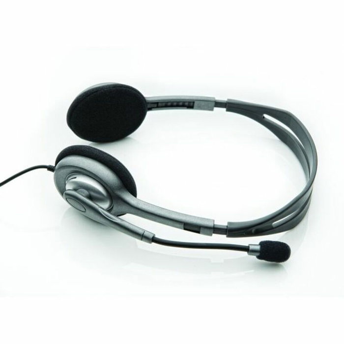 Logitech H110 Stereo Headset Gris/Gris Oscuro con Micrófono Giratorio Logitech H110 Stereo Headset Gris/Gris Oscuro con Micrófono Giratorio
