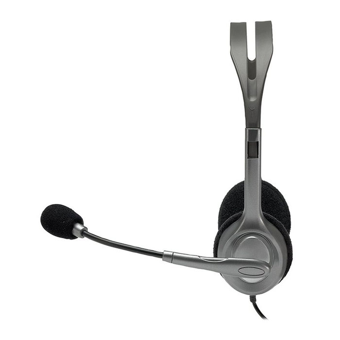 Logitech H110 Stereo Headset Gris/Gris Oscuro con Micrófono Giratorio Logitech H110 Stereo Headset Gris/Gris Oscuro con Micrófono Giratorio