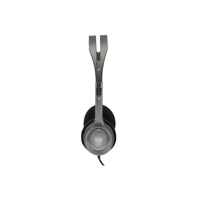 Logitech H110 Stereo Headset Gris/Gris Oscuro con Micrófono Giratorio Logitech H110 Stereo Headset Gris/Gris Oscuro con Micrófono Giratorio