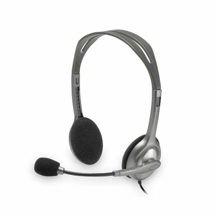 Logitech H110 Stereo Headset Gris/Gris Oscuro con Micrófono Giratorio Logitech H110 Stereo Headset Gris/Gris Oscuro con Micrófono Giratorio