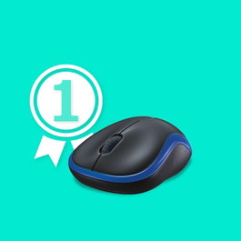 Logitech M185 Ratón Inalámbrico Ambidextro Azul
