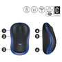Logitech M185 Ratón Inalámbrico Azul