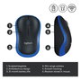Logitech M185 Ratón Inalámbrico Azul