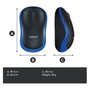 Logitech M185 Ratón Inalámbrico Azul