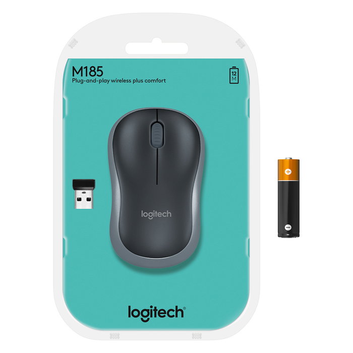 Logitech M185 Ratón Inalámbrico Azul Logitech M185 Ratón Inalámbrico Azul