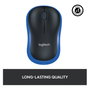 Logitech M185 Ratón Inalámbrico Azul