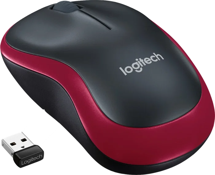 Logitech M185 Ratón inalámbrico compacto Rojo Logitech M185 Ratón inalámbrico compacto Rojo