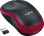 Logitech M185 Ratón inalámbrico compacto Rojo