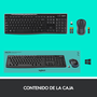 Logitech MK270 Combo de Teclado y Ratón Inalámbrico Negro Español