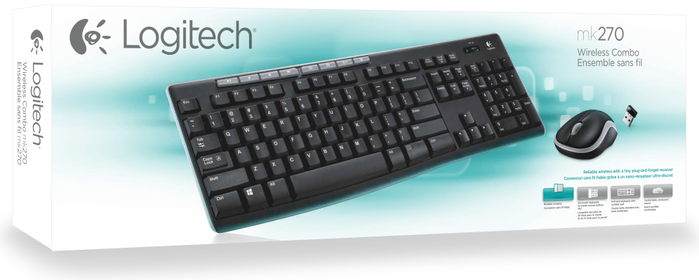 Logitech MK270 Combo de Teclado y Ratón Inalámbrico Negro Español Logitech MK270 Combo de Teclado y Ratón Inalámbrico Negro Español