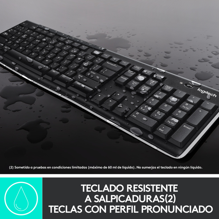 Logitech MK270 Combo de Teclado y Ratón Inalámbrico Negro Español Logitech MK270 Combo de Teclado y Ratón Inalámbrico Negro Español