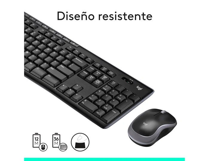 Logitech MK270 Combo de Teclado y Ratón Inalámbrico Negro, Español Logitech MK270 Combo de Teclado y Ratón Inalámbrico Negro, Español