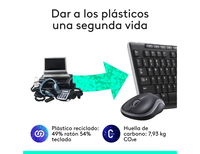 Logitech MK270 Combo de Teclado y Ratón Inalámbrico Negro, Español Logitech MK270 Combo de Teclado y Ratón Inalámbrico Negro, Español