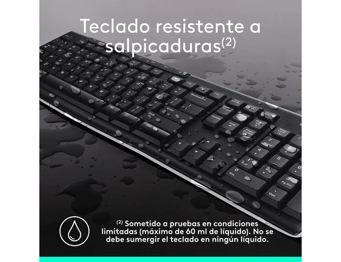 Logitech MK270 Combo de Teclado y Ratón Inalámbrico Negro, Español Logitech MK270 Combo de Teclado y Ratón Inalámbrico Negro, Español