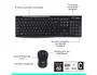 Logitech MK270 Combo de Teclado y Ratón Inalámbrico Negro, Español