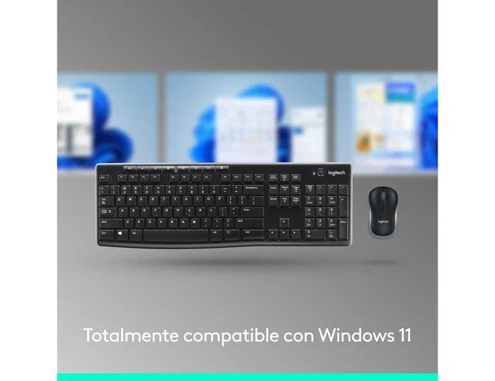 Logitech MK270 Combo de Teclado y Ratón Inalámbrico Negro, Español Logitech MK270 Combo de Teclado y Ratón Inalámbrico Negro, Español
