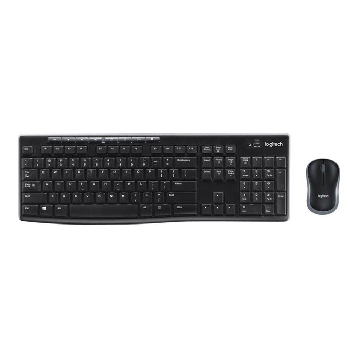 Logitech MK270 Combo de Teclado y Ratón Inalámbrico Negro Español