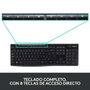 Logitech MK270 Combo de Teclado y Ratón Inalámbrico Negro Español