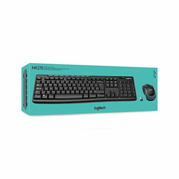 Logitech MK270 Combo de Teclado y Ratón Inalámbrico Negro Español Logitech MK270 Combo de Teclado y Ratón Inalámbrico Negro Español