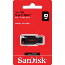 SanDisk Cruzer Blade 32 GB Negro, Rojo
