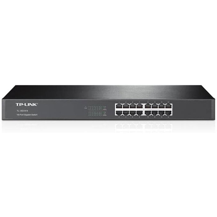 TP-Link TL-SG1016 Switch Gigabit de 16 Puertos RJ45 Negro TP-Link TL-SG1016 Switch Gigabit de 16 Puertos RJ45 Negro