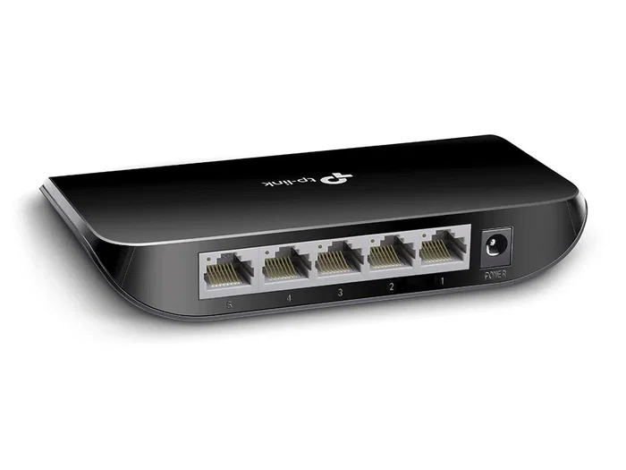 TP-Link TL-SG1005D Switch Gigabit Ethernet No Administrado 5 Puertos (10/100/1000 Mbps) Negro con Tecnología Green Ethernet para Ahorro de Energía
