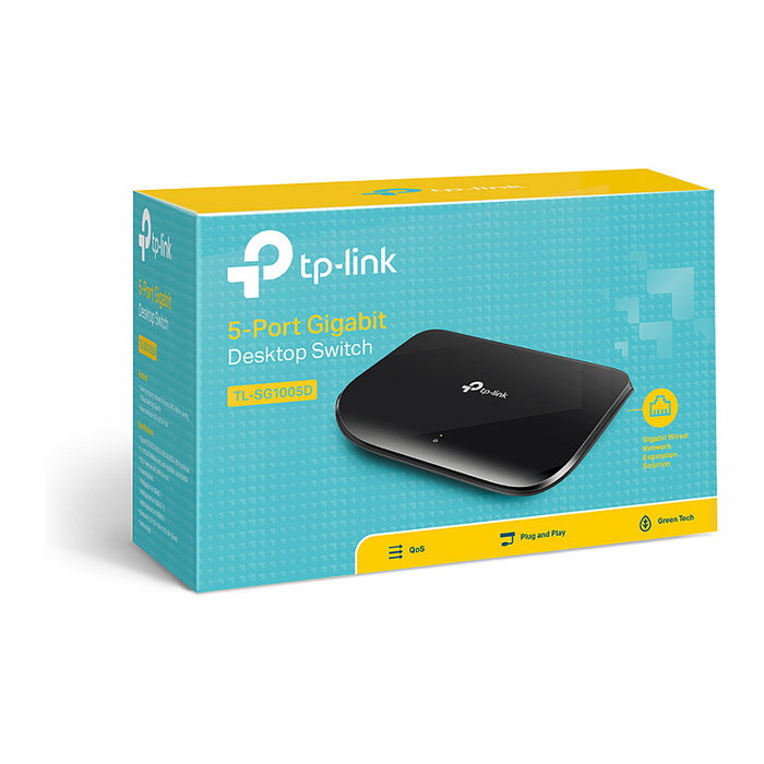 TP-Link TL-SG1005D Switch Gigabit de 5 Puertos Negro