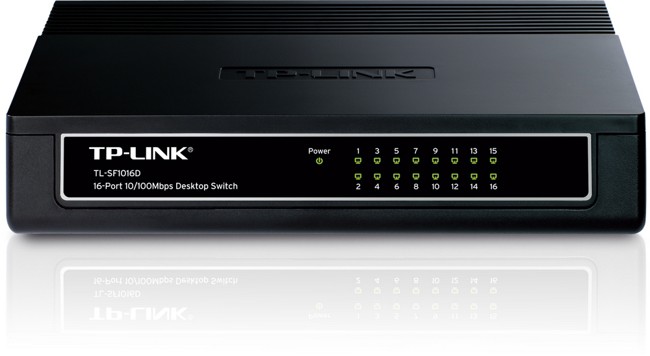 TP-Link TL-SF1016D Switch de 16 Puertos Fast Ethernet 10/100 Mbps TP-Link TL-SF1016D Switch de 16 Puertos Fast Ethernet 10/100 Mbps