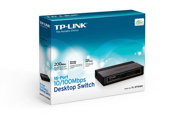 TP-Link TL-SF1016D Switch de 16 Puertos Fast Ethernet 10/100 Mbps TP-Link TL-SF1016D Switch de 16 Puertos Fast Ethernet 10/100 Mbps