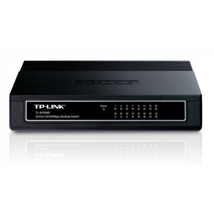 TP-Link TL-SF1016D Switch de 16 Puertos Fast Ethernet 10/100 Mbps TP-Link TL-SF1016D Switch de 16 Puertos Fast Ethernet 10/100 Mbps