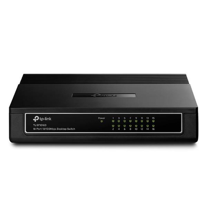 TP-Link TL-SF1016D Switch de 16 Puertos Fast Ethernet 10/100 Mbps TP-Link TL-SF1016D Switch de 16 Puertos Fast Ethernet 10/100 Mbps