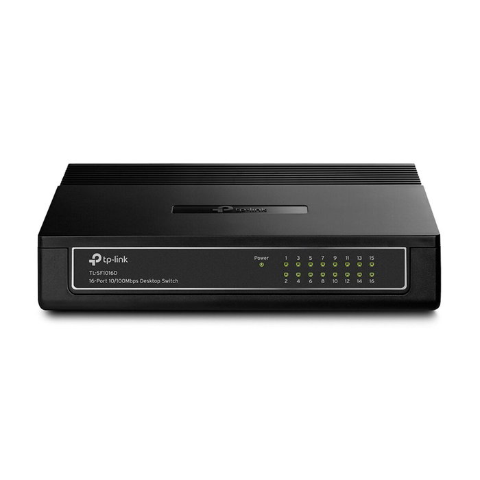 TP-Link TL-SF1016D Switch de 16 Puertos Fast Ethernet 10/100 Mbps TP-Link TL-SF1016D Switch de 16 Puertos Fast Ethernet 10/100 Mbps