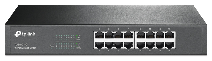 TP-Link TL-SG1016D Switch de 16 puertos Gigabit Ethernet TP-Link TL-SG1016D Switch de 16 puertos Gigabit Ethernet