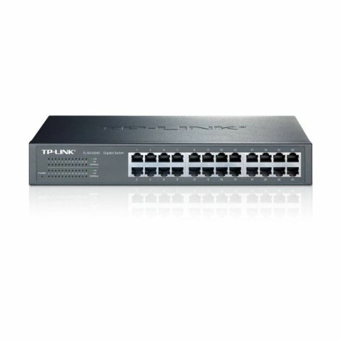 TP-Link TL-SG1024D Switch de 24 Puertos Gigabit Ethernet Gris TP-Link TL-SG1024D Switch de 24 Puertos Gigabit Ethernet Gris
