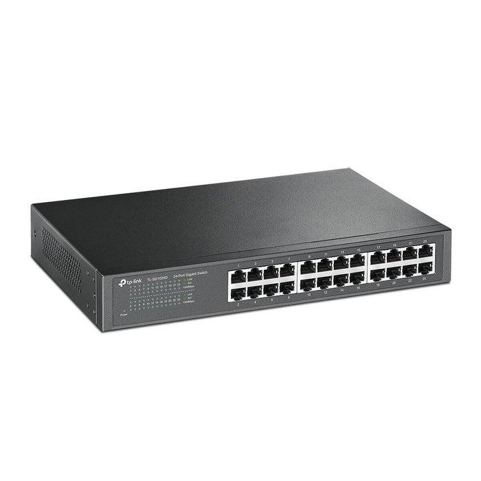 TP-Link TL-SG1024D Switch de 24 Puertos Gigabit Ethernet Gris TP-Link TL-SG1024D Switch de 24 Puertos Gigabit Ethernet Gris