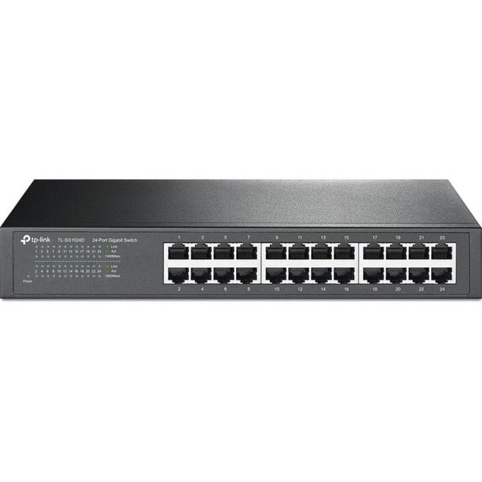 TP-Link TL-SG1024D Switch de 24 Puertos Gigabit Ethernet Gris TP-Link TL-SG1024D Switch de 24 Puertos Gigabit Ethernet Gris