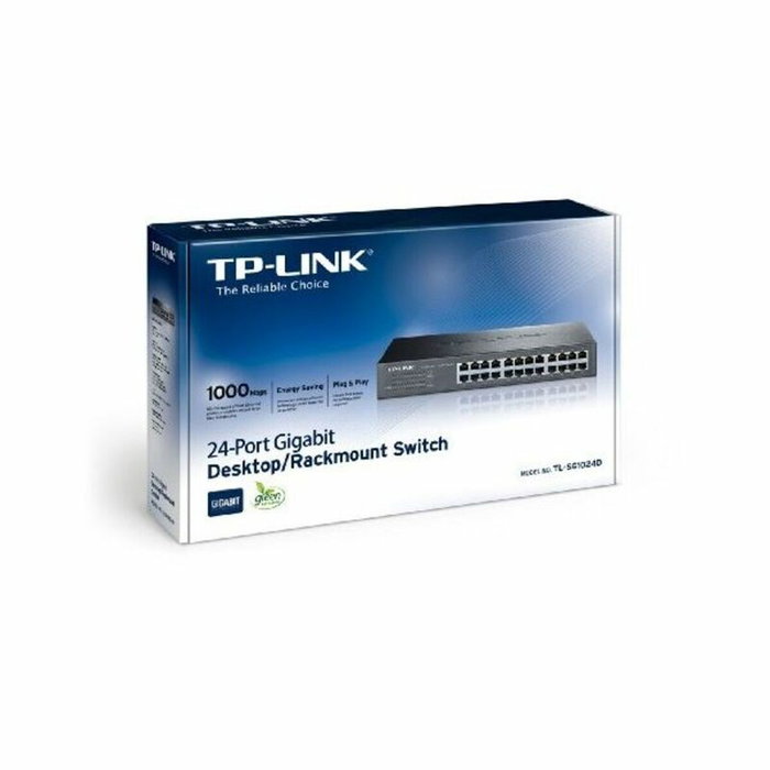 TP-Link TL-SG1024D Switch de 24 Puertos Gigabit Ethernet Gris TP-Link TL-SG1024D Switch de 24 Puertos Gigabit Ethernet Gris