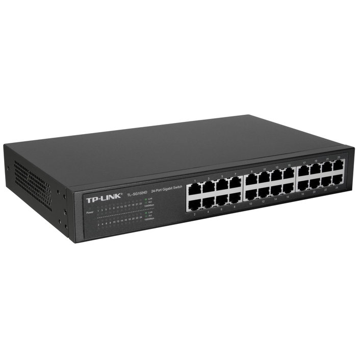 TP-Link TL-SG1024D Switch Gigabit de 24 Puertos Gris TP-Link TL-SG1024D Switch Gigabit de 24 Puertos Gris