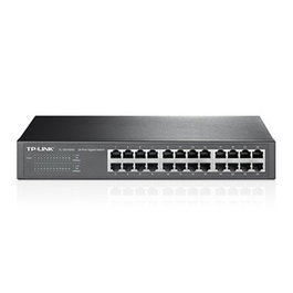 TP-Link TL-SG1024D Switch Gigabit de Sobremesa o Rack 24 Puertos 10/100/1000 Mbps, Sin Ventilador, Ahorro Energético, Plug & Play, 48 Gbps, Jumbo Frame