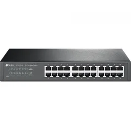 TP-Link TL-SG1024D Switch Gigabit 24 Puertos RJ-45 10/100/1000 Mbps, Conmutador de Escritorio o Rack Plug & Play, Tecnología Verde